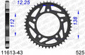 AFAM Rear Sprocket 525 Aluminium – Honda CB1000GT