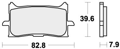 SBS Brake Pads Front – Honda CB1000GT